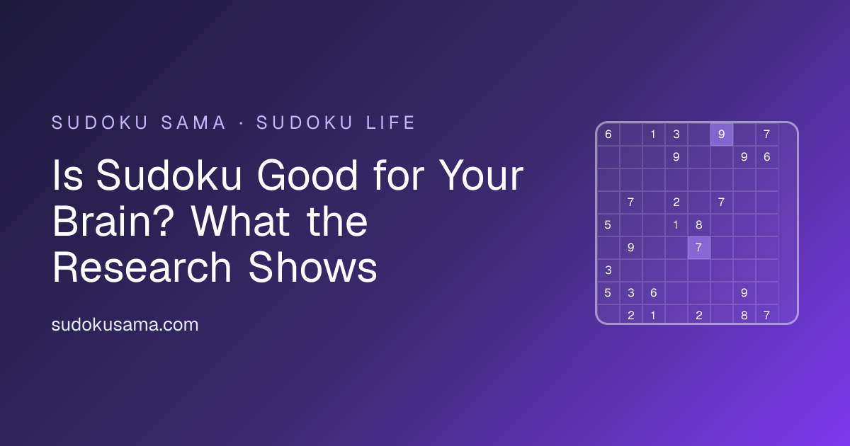 Is Sudoku Good for Your Brain? What the Research Shows